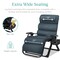 Best Choice Products Oversized Zero Gravity Chair, Folding Recliner w/ Removable Cushion, Side Tray